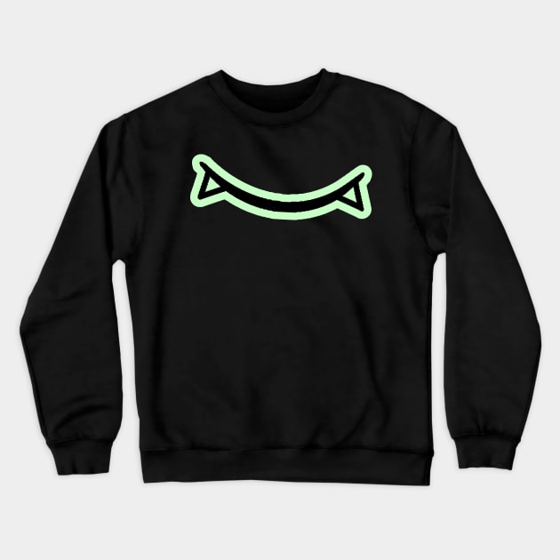 Cute Vamp Smile (mint green) Crewneck Sweatshirt by Student-Made